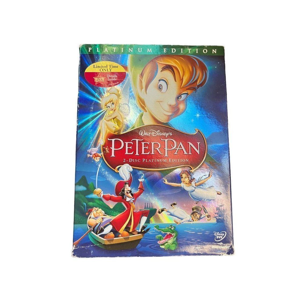 Disney PeterPan limited edition DVD with bonus material EE